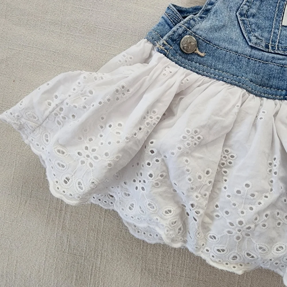 Oshkosh eyelet denim cotton skirtall 6 months